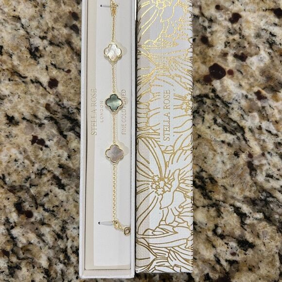 Stella rose London fine gold plated bracelet NEW - Picture 2 of 8